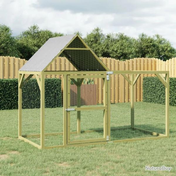 Poulailler 200x100x150 cm Bois de pin massif imprgn alsavelo