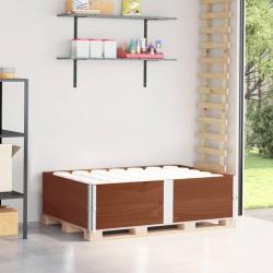 Colliers de palette 2 pcs marron 150x100 cm bois de pin solide alsavelo