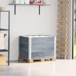 Colliers de palette 3 pcs gris 80x60 cm bois de pin solide alsavelo