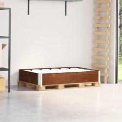 Collier de palette marron 120x80 cm bois de pin solide alsavelo