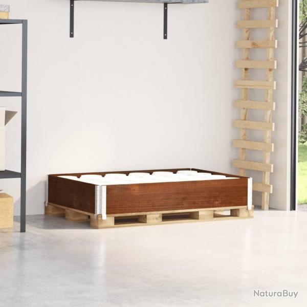 Collier de palette marron 120x80 cm bois de pin solide alsavelo