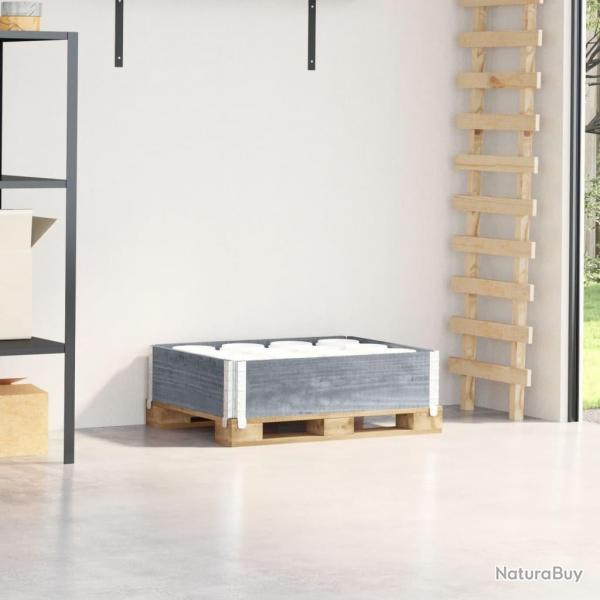Collier de palette gris 80x60 cm bois de pin solide alsavelo