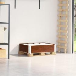 Collier de palette marron 80x60 cm bois de pin solide alsavelo
