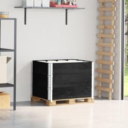 Colliers de palette 3 pcs noir 80x60 cm bois de pin solide alsavelo