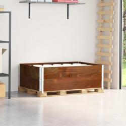 Colliers de palette 2 pcs marron 120x80 cm bois de pin solide alsavelo