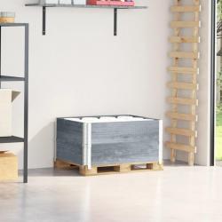 Colliers de palette 2 pcs gris 80x60 cm bois de pin solide alsavelo