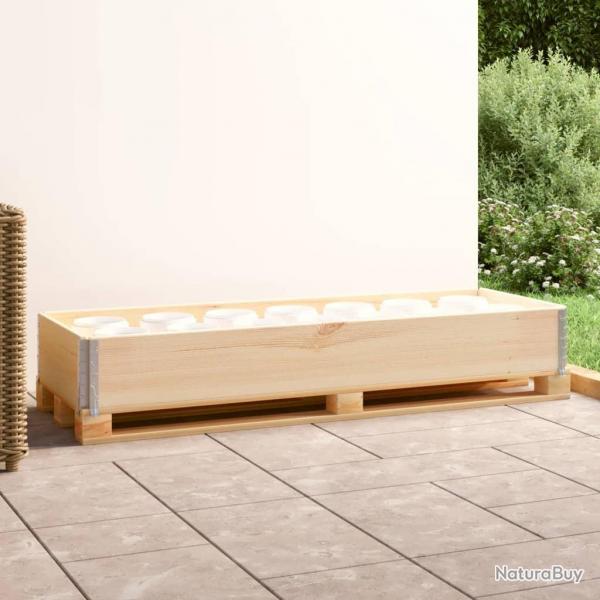 Collier de palette 50x150 cm Bois de pin solide alsavelo