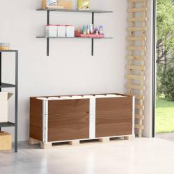Colliers de palette 3 pcs marron 150x50 cm bois de pin solide alsavelo