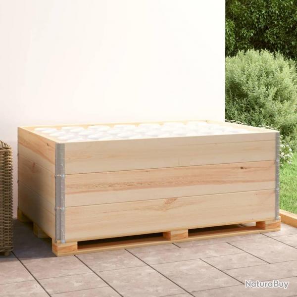 Colliers de palette 3 pcs 100x150 cm Bois de pin solide alsavelo