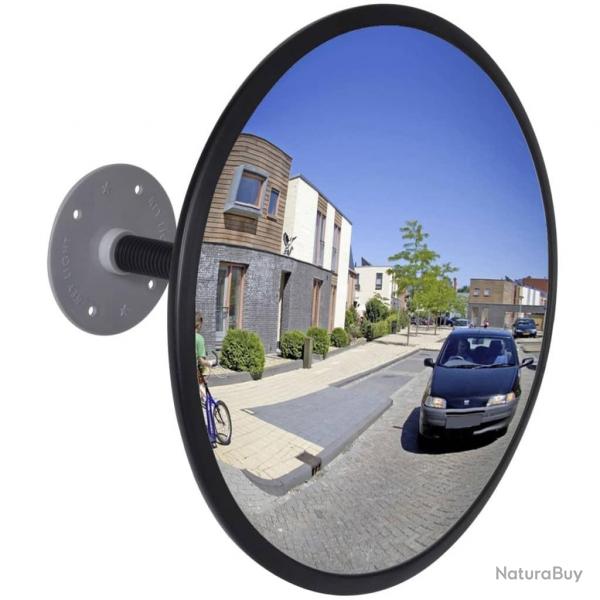 Miroir de trafic convexe Acrylique Noir 30 cm Intrieur alsavelo