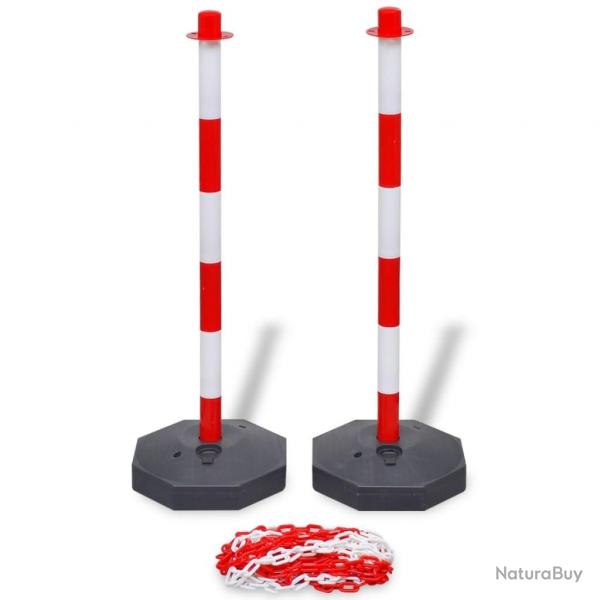 poteaux de balisage  chane 10 m Plastique alsavelo