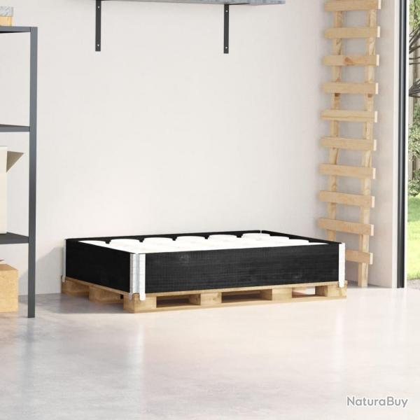 Collier de palette noir 120x80 cm bois de pin solide alsavelo