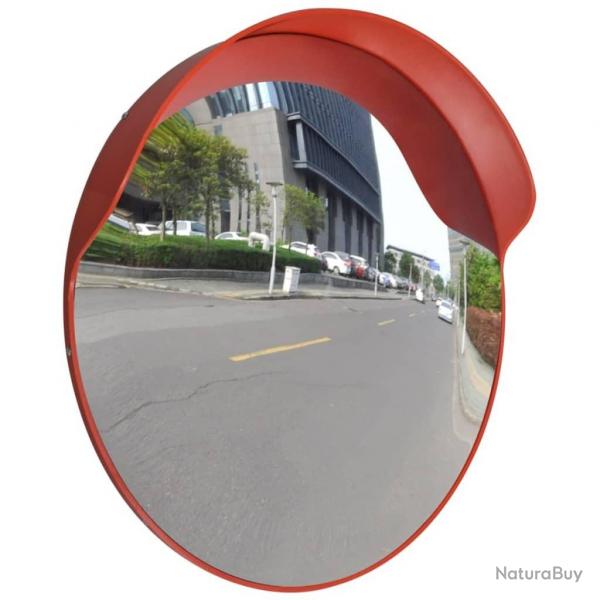 Miroir de trafic convexe Plastique Orange 60 cm alsavelo