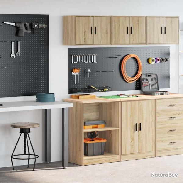 Armoires de garage 2 pcs chne sonoma bois d'ingnierie alsavelo