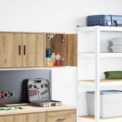 Armoire murale de garage chêne artisanal bois d'ingénierie alsavelo