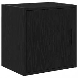 Armoire murale de garage noir bois d'ingénierie alsavelo