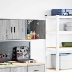 Armoire murale de garage sonoma gris bois d'ingénierie alsavelo