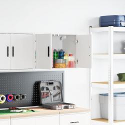 Armoire murale de garage blanc bois d'ingénierie alsavelo
