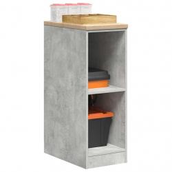 Armoire de rangement de garage gris béton 30x51x85 cm bois pin alsavelo