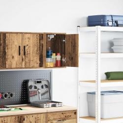 Armoire murale de garage vieux bois bois d'ingénierie alsavelo