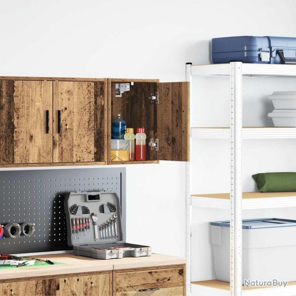 Armoire murale de garage vieux bois bois d'ingnierie alsavelo