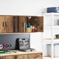 Armoire murale de garage vieux bois bois d'ingénierie alsavelo