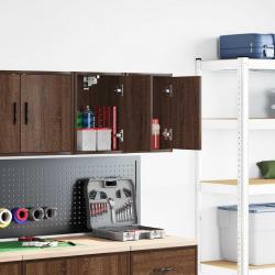 Armoires murales de garage 2 pcs chêne marron bois d'ingénierie alsavelo