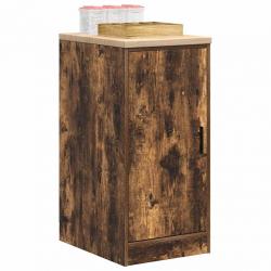 Armoire de rangement de garage chêne fumé 40x51x85 cm bois pin alsavelo