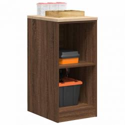 Armoire de rangement de garage chêne marron 40x51x85cm bois pin alsavelo