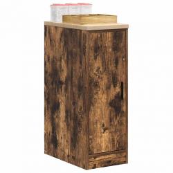 Armoire de rangement de garage chêne fumé 30x51x85 cm bois pin alsavelo