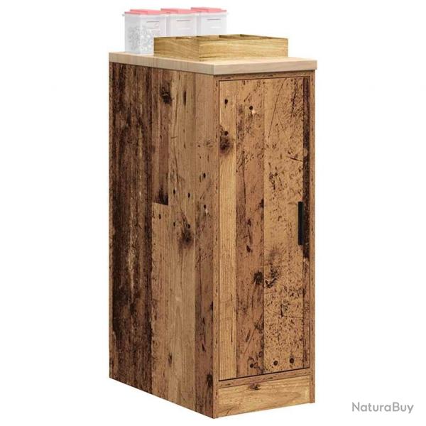Armoire de rangement de garage vieux bois 30x51x85 cm bois pin alsavelo