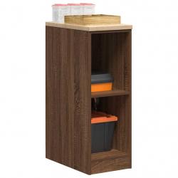 Armoire de rangement de garage chêne marron 30x51x85cm bois pin alsavelo