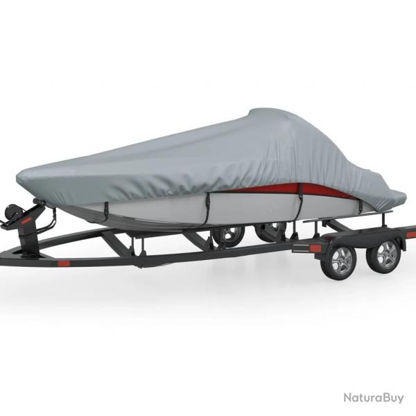 Housse pour bateau gris 427-488 cm (longueur) 173 cm (largeur) alsavelo