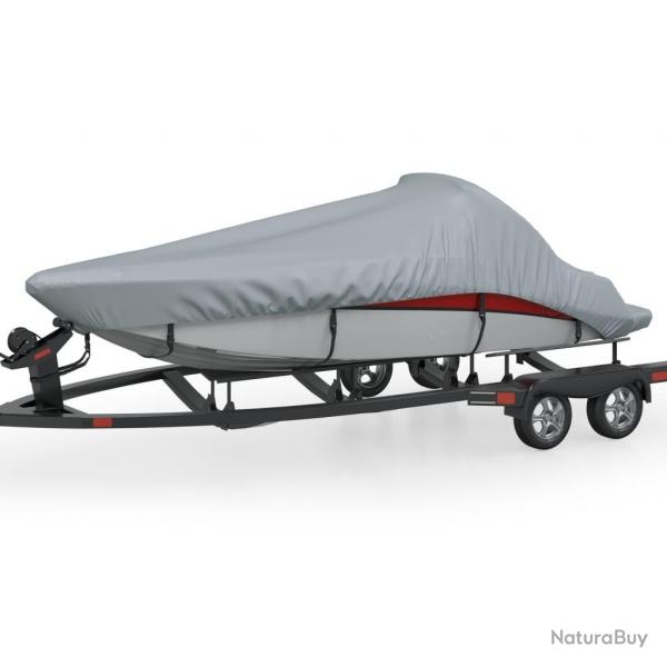 Housse pour bateau gris 488-564 cm (longueur) 239 cm (largeur) alsavelo
