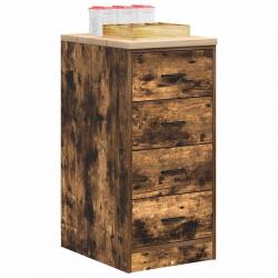 Armoire de rangement de garage chêne fumé 40x51x85 cm bois pin alsavelo