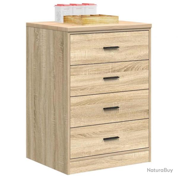 Armoire de rangement de garage chne sonoma 60x51x85cm bois pin alsavelo