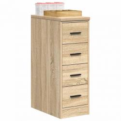 Armoire de rangement de garage chêne sonoma 30x51x85cm bois pin alsavelo