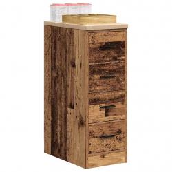 Armoire de rangement de garage vieux bois 30x51x85 cm bois pin alsavelo