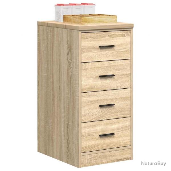 Armoire de rangement de garage chne sonoma 40x51x85cm bois pin alsavelo
