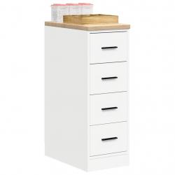 Armoire de rangement de garage blanc 30x51x85 cm bois de pin alsavelo