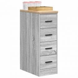 Armoire de rangement de garage sonoma gris 30x51x85 cm bois pin alsavelo