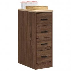 Armoire de rangement de garage chêne marron 30x51x85cm bois pin alsavelo