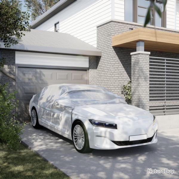 Demi-housse de voiture avec crochets argent L alsavelo