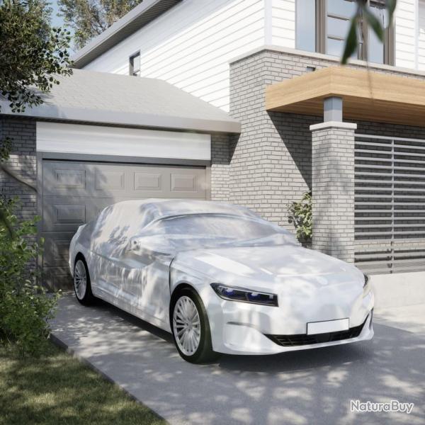 Demi-housse de voiture avec crochets argent M alsavelo