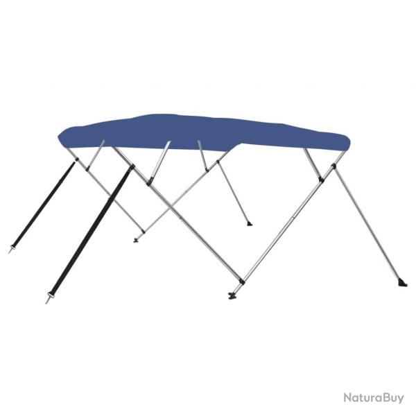 Auvent bimini  4 arceaux Bleu 243x210x137 cm alsavelo
