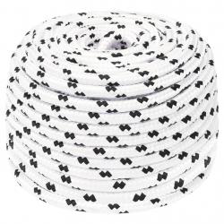 Corde de bateau tressé Blanc 6 mmx100 m Polyester alsavelo