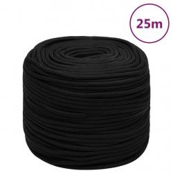 Corde de travail Noir 10 mm 25 m Polyester alsavelo