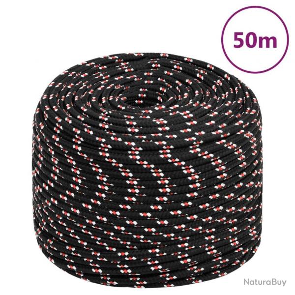 Corde de bateau Noir 8 mm 50 m Polypropylne alsavelo