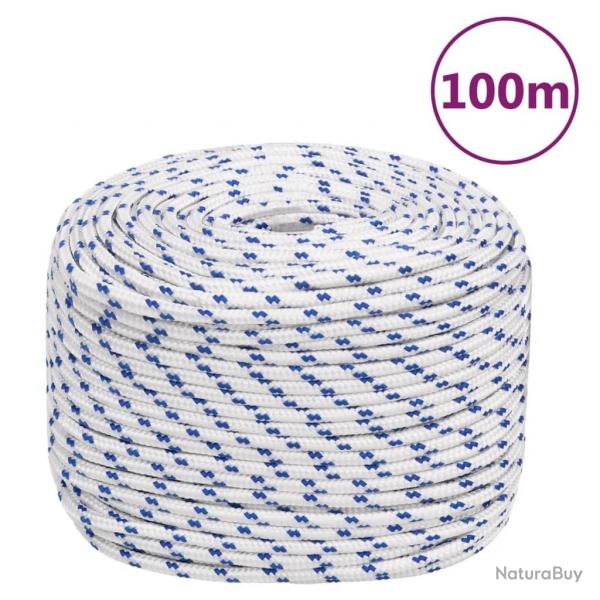 Corde de bateau Blanc 10 mm 100 m Polypropylne alsavelo