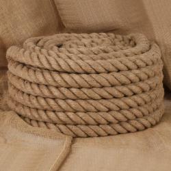 Corde de jute 5 m de long 40 mm d'épaisseur alsavelo